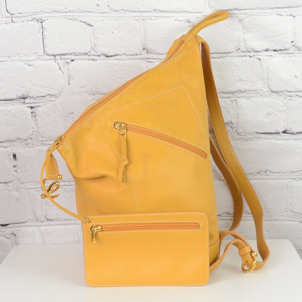 LOEWE Anton Anagram Slouchy Calfskin Backpack